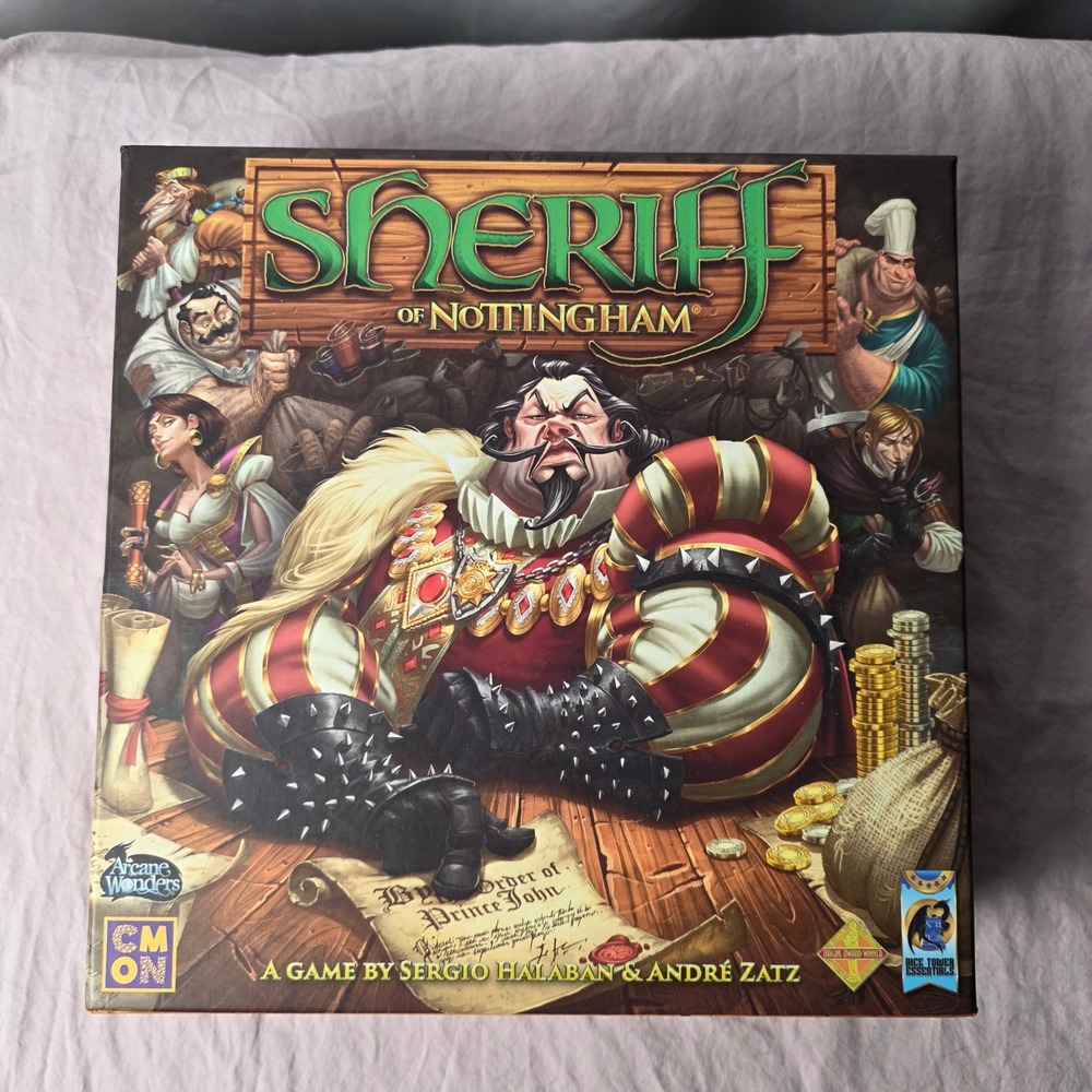 Sheriff of Nottingham Board Game Strategy Family Fun Bluffing Bribes Party Gift
